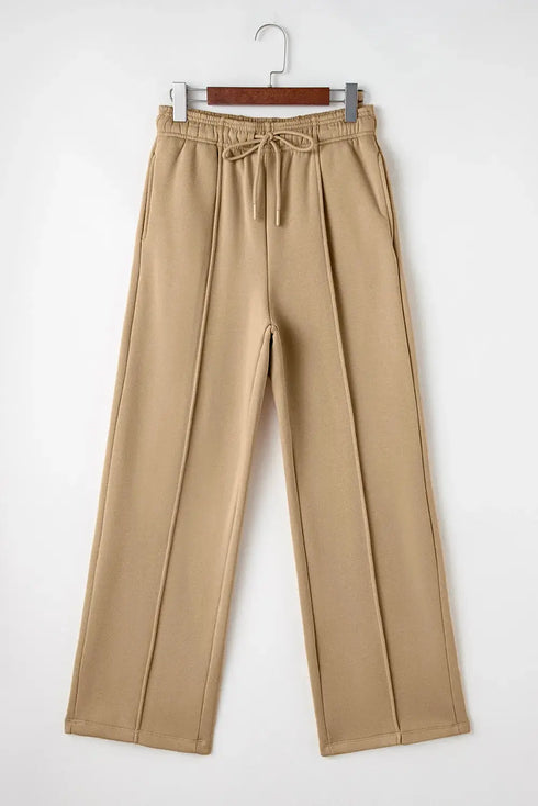'Zoe' Drawstring Wide Leg Pants - Celes Fashion